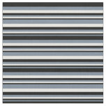 [ Thumbnail: Light Slate Gray, Black & White Lines Fabric ]