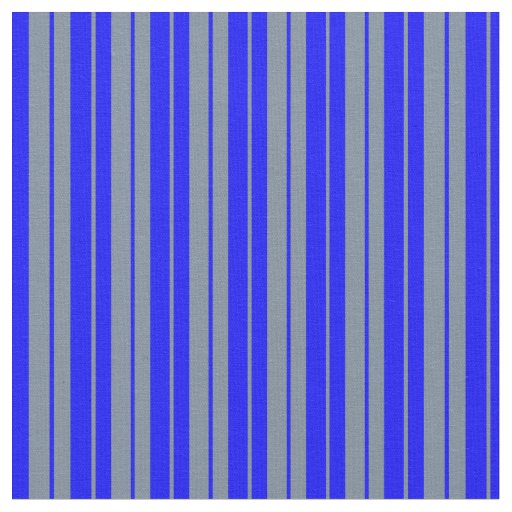Light Slate Gray & Blue Lines/Stripes Pattern Fabric