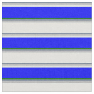 Light Slate Gray, Grey, Light Cyan, Blue & Green Fabric