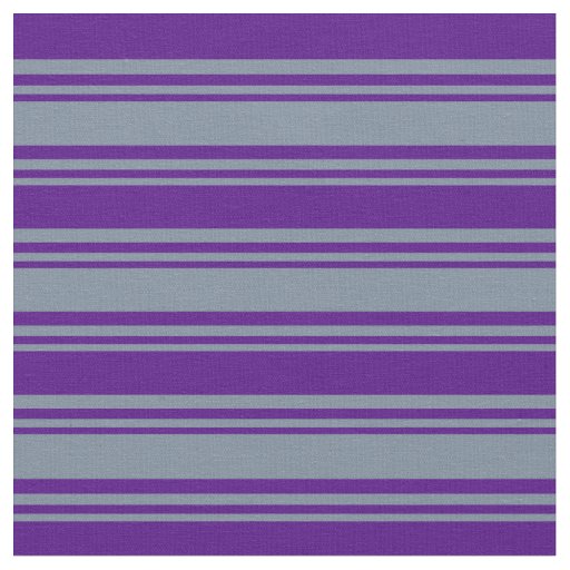 Light Slate Gray & Indigo Pattern Fabric