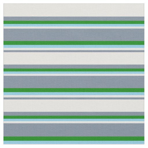 Light Slate Gray, Light Cyan, Sky Blue, and Green Fabric