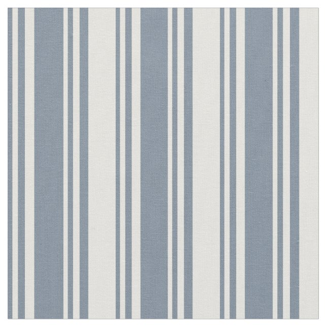 Light Slate Gray & Light Yellow Stripes Pattern Fabric (Close Up)