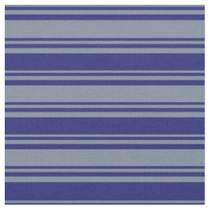 Light Slate Gray & Midnight Blue Colored Pattern Fabric