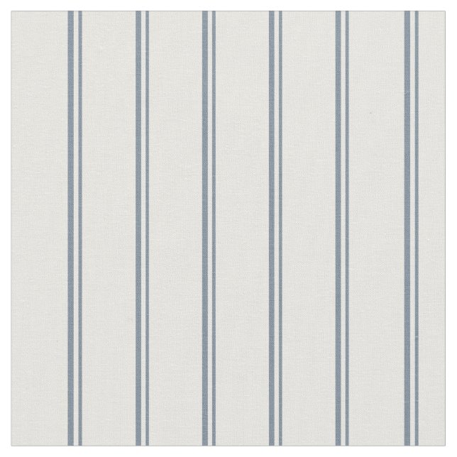 Light Slate Gray & White Lines Pattern Fabric (Close Up)