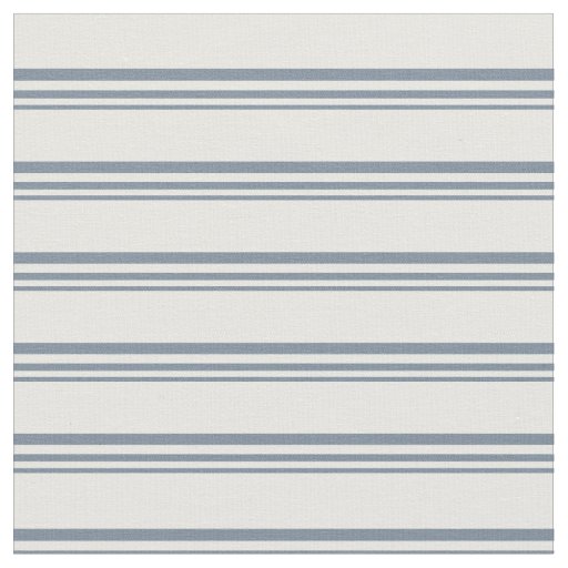 Light Slate Gray & White Stripes/Lines Pattern Fabric