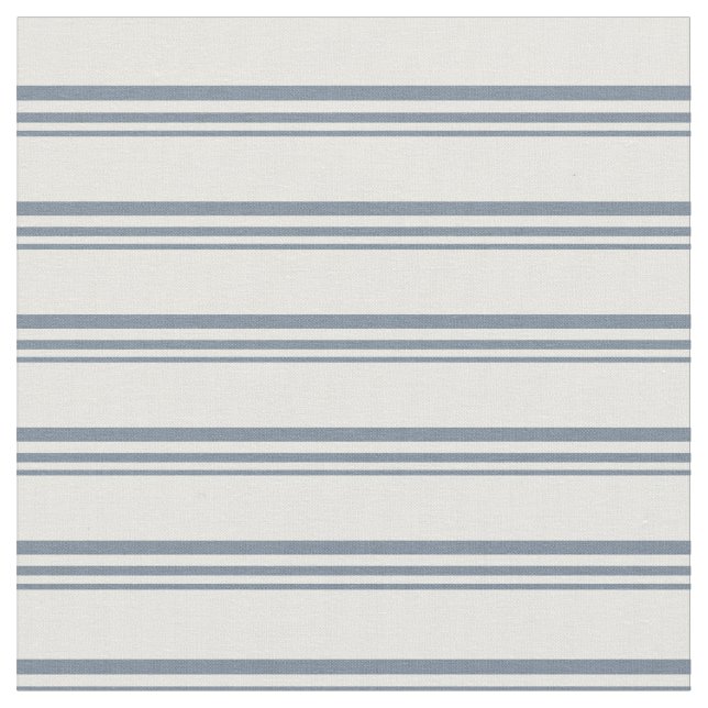 Light Slate Gray & White Stripes/Lines Pattern Fabric (Close Up)