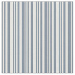 [ Thumbnail: Light Slate Gray & White Stripes Pattern Fabric ]