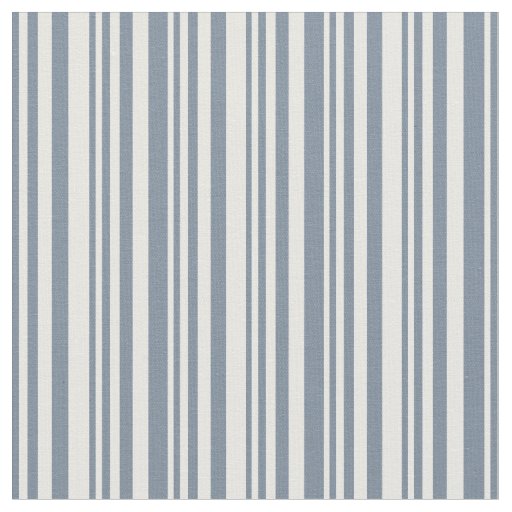Light Slate Gray & White Stripes Pattern Fabric