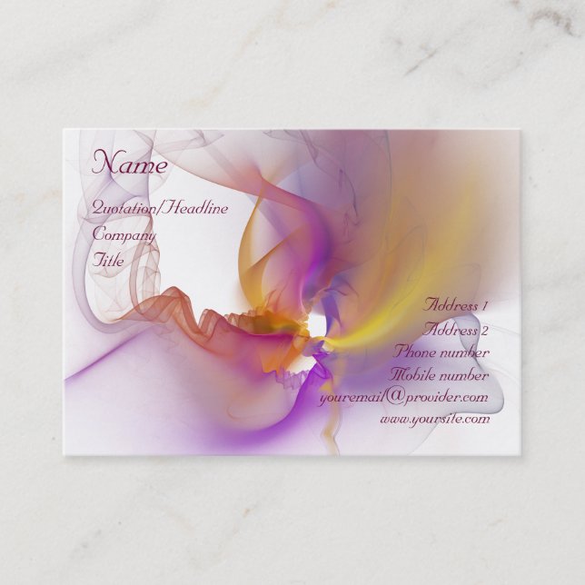 Light Smoke Business Card (Front)