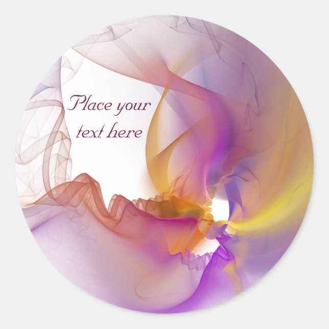 Light Smoke Classic Round Sticker (Front)