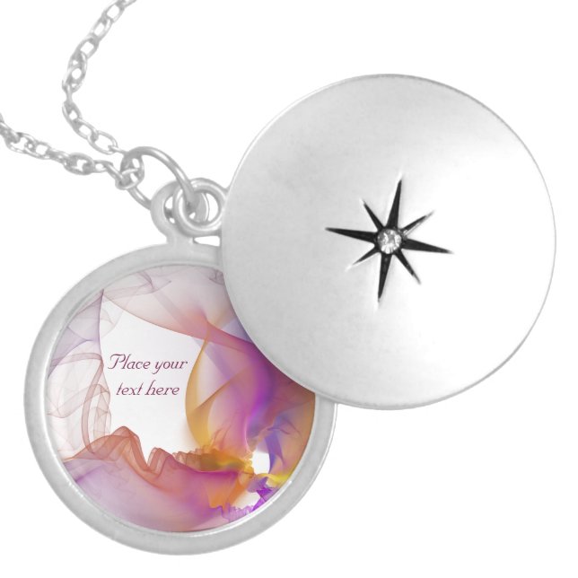 Light Smoke Locket Necklace (Front)