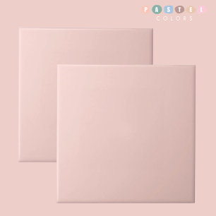 Light Soft Pale Pastel Pink Color Ceramic Tile