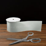 Light Soft Pastel Teal Sage Green White Color Satin Ribbon