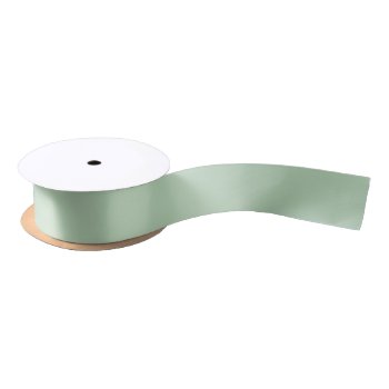Light Solid Green Christmas Gift Satin Ribbon by ChristmasPaperCo at Zazzle