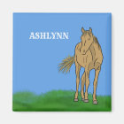 Light Sorrel Brown Horse Realistic Illustration