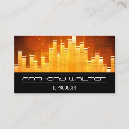 Light Sound Bar Equalizer Business Card