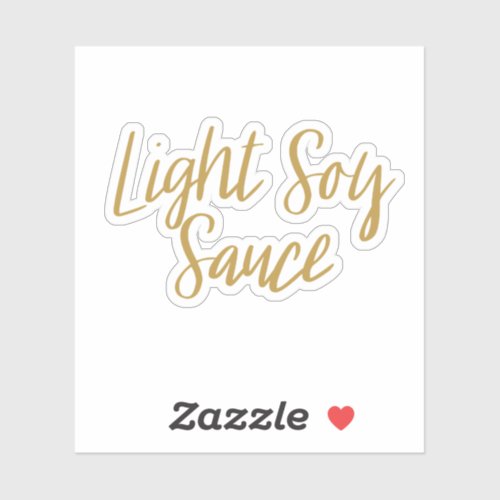 Light Soy Sauce Storage Sticker