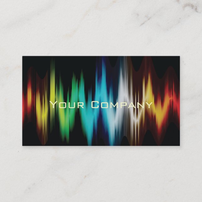 light spectrum abstract business cards. card (Front)