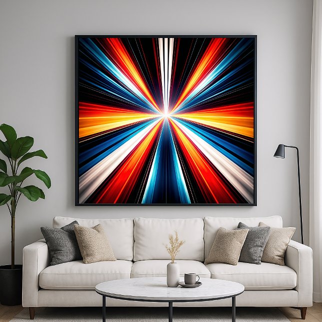 Light Speed Stripes Art Poster (Creator Uploaded)