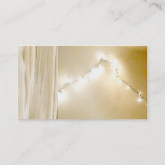 Light Spiritual Glow Night Firefly Business Cards (Front)