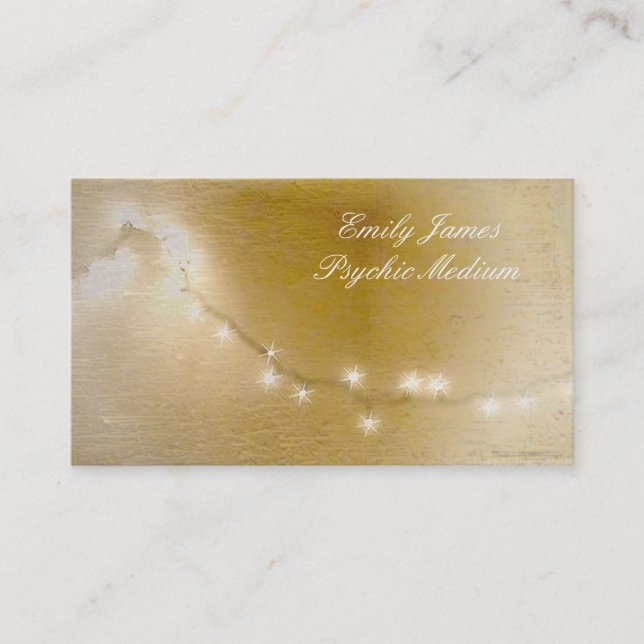 Light Spiritual Psychic Medium Business Cards (Front)