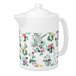 Light Spring Floral Pattern Teapot