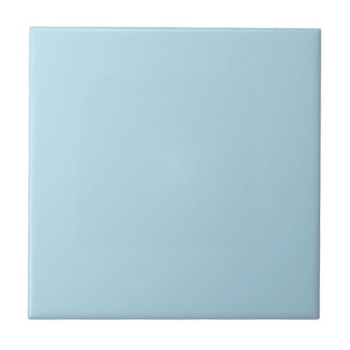 Light Spun Sugar Blue Solid Color Pastel Blue Ceramic Tile