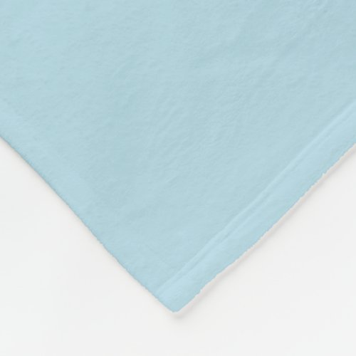 Light Spun Sugar Blue Solid Color Pastel Blue Fleece Blanket