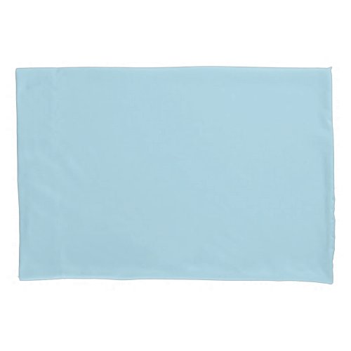 Light Spun Sugar Blue Solid Color Pastel Blue Pillow Case