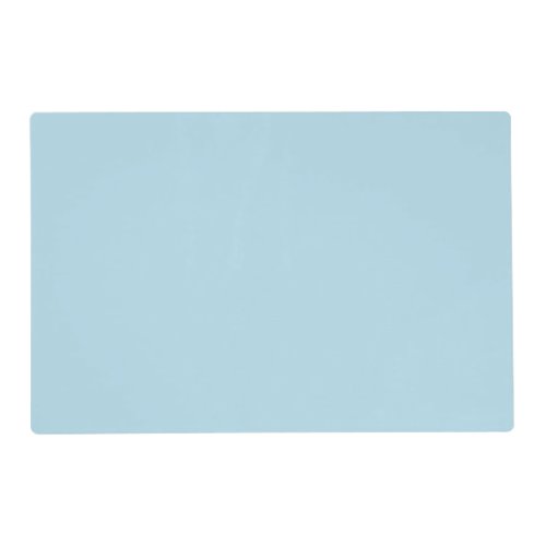 Light Spun Sugar Blue Solid Color Pastel Blue Placemat