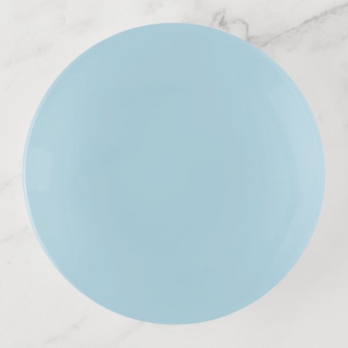 Light Spun Sugar Blue Solid Color Pastel Blue Trinket Tray