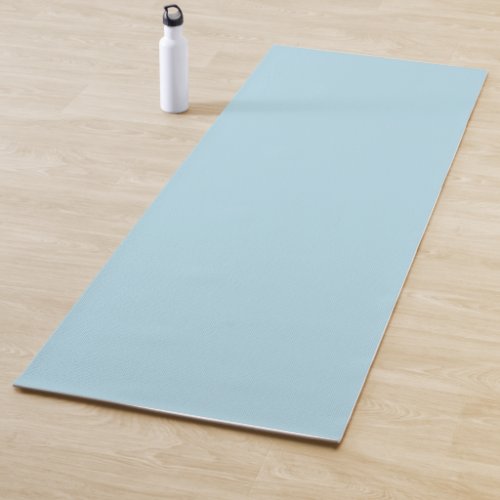 Light Spun Sugar Blue Solid Color Pastel Blue Yoga Mat