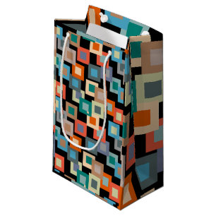 Light Squares on Dark Small Gift Bag