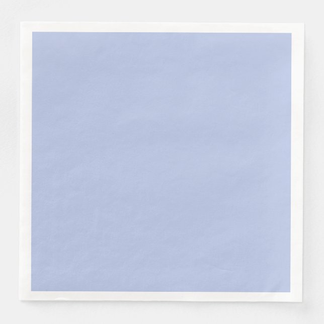 Light Steel Blue Paper Dinner Napkins (Front)