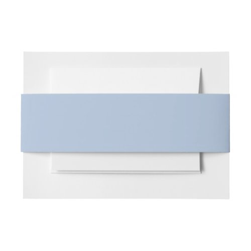Light Steel Blue Solid Color Invitation Belly Band
