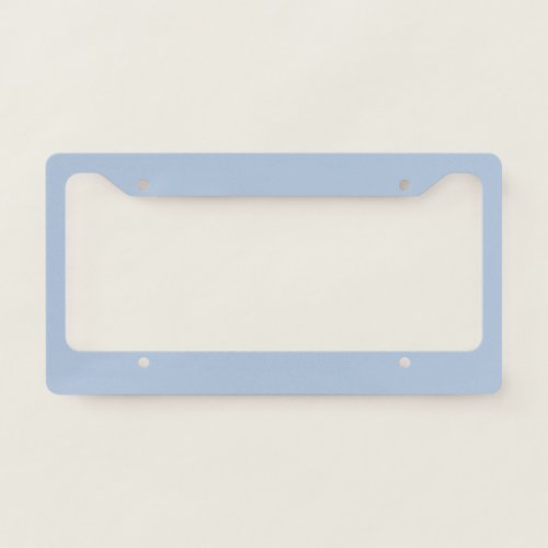 Light Steel Blue Solid Color License Plate Frame