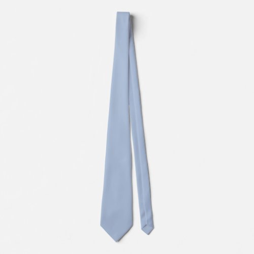 Light Steel Blue Solid Color Neck Tie