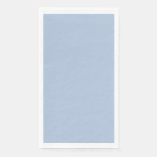 Light Steel Blue Solid Color Paper Guest Towels