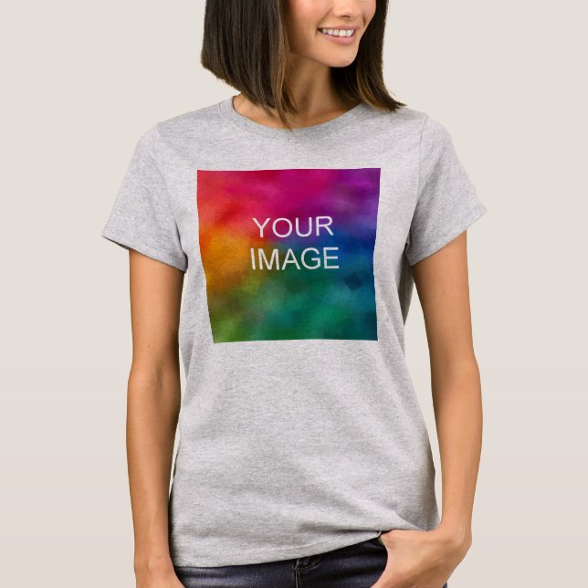 Light Steel Color Elegant Modern Template T-Shirt (Front)