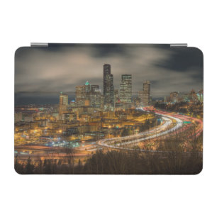 Light streaks from cars at night iPad mini cover