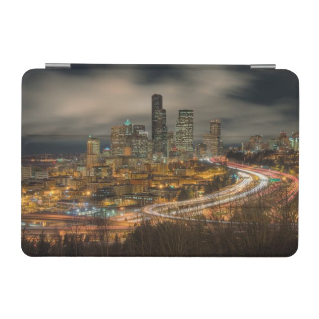 Light streaks from cars at night iPad mini cover (Horizontal)