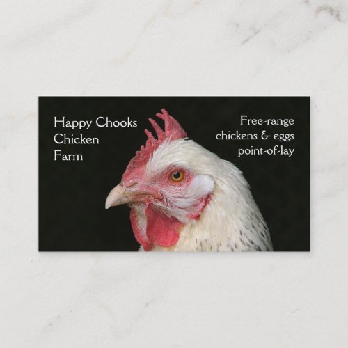 Chicken farm business card