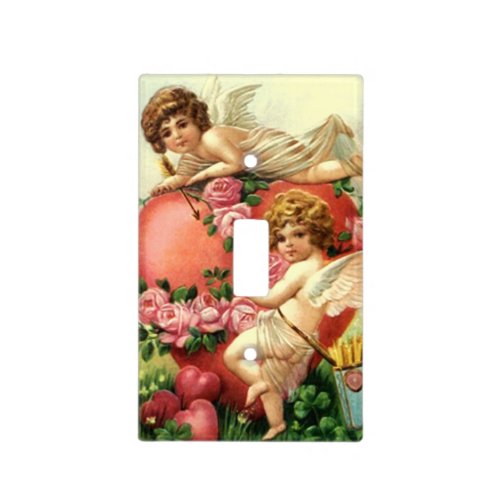Light Switch Cover Antique Cupid Arrow Love Heart