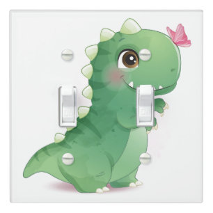 LIGHT SWITCH COVER : BABY DINOSAUR