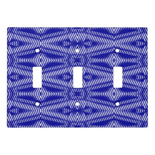 Light Switch Cover, Blue & white classic design Cover