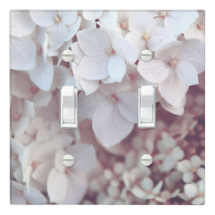 Light Switch Cover Blush Pink Hydrangea Floral