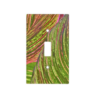 LIGHT SWITCH COVER/ "CANNA LEAVES"/DIG. EFFECTS COVER