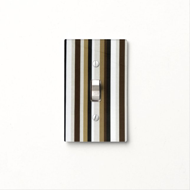  Light Switch Cover Cave Man Stripe (In Situ)