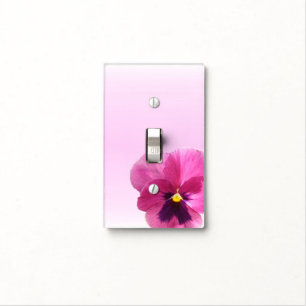 Light Switch Cover - Dark Pink Pansy