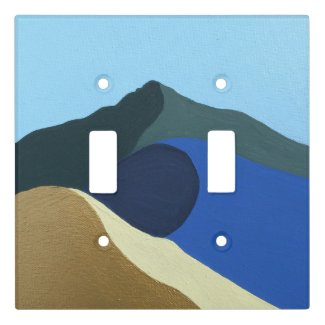 Light Switch Cover Double Colors of Mt Tamalpais 